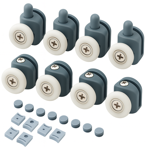 Duschkabinenräder - 8er-Set