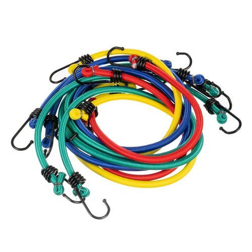 12 Gepäckgummiseile mit Haken für sichere Ladung mehrfarbig - Easy2sell - Deluxe