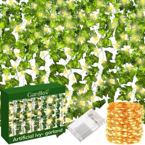 12 künstliche Reben mit LED - Beleuchtung für stimmungsvolles Grün, grün - Easy2sell - Deluxe