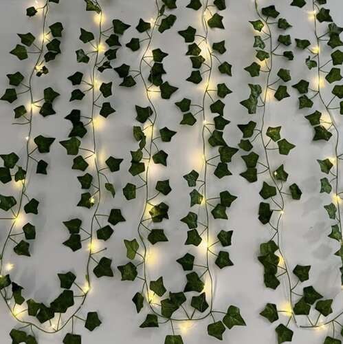 12 künstliche Reben mit LED - Beleuchtung für stimmungsvolles Grün, grün - Easy2sell - Deluxe