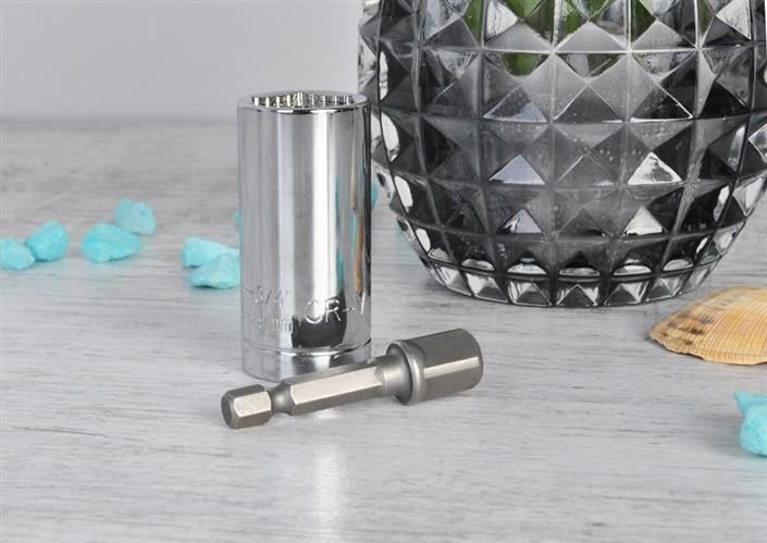 Universal Steckschlüssel 1/4-3/4' 7-19mm Adapter Bohrer Multischlüssel 4296