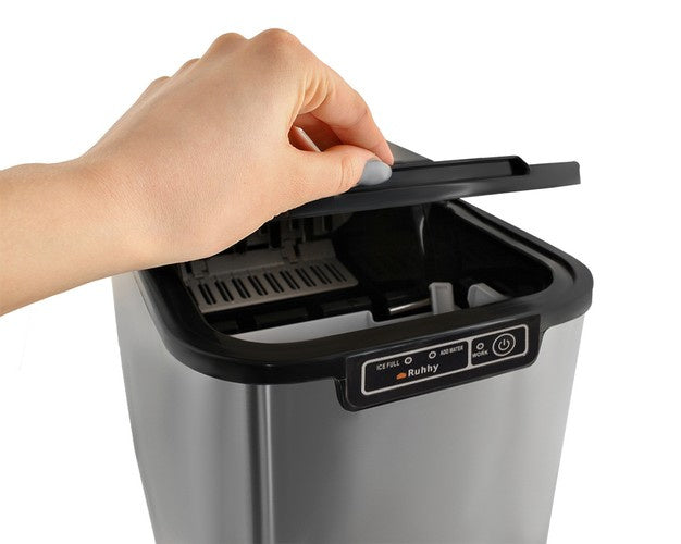 Eiswürfelbereiter Eismaschine 12 kg/24h 2,2 l 120 W 9 Würfel ABS 33x25x36,5 cm