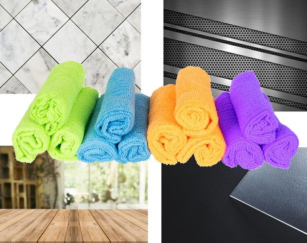 Mikrofasertücher - Set à 12 Stück.