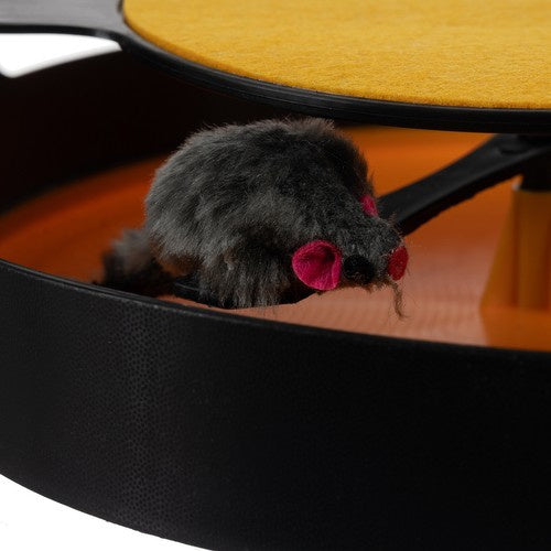 Katzenspielzeug - ein Rad mit einer Maus