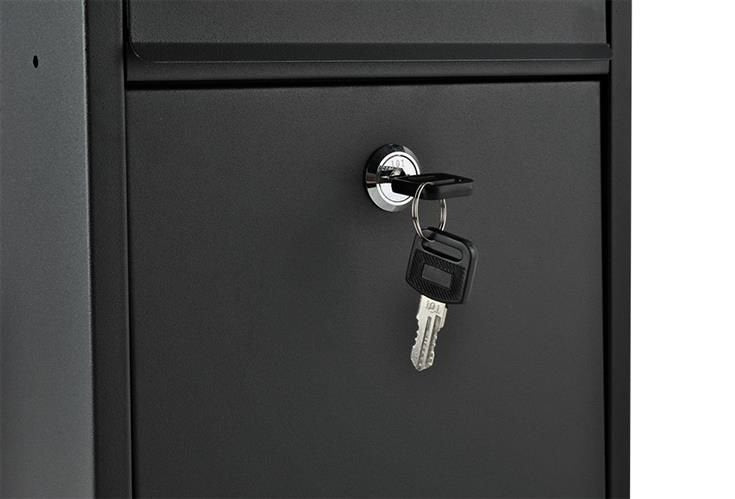 S6237 Briefkasten - schwarz