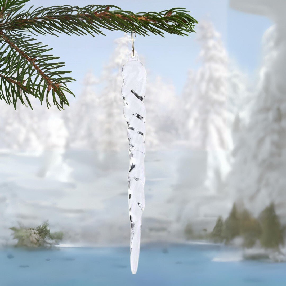 12x Weihnachtsbaumanhänger Eiszapfen - Christbaumschmuck für den Weihnachtsbaum - Easy2sell - Deluxe