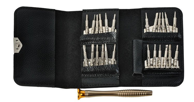 Präzisions-Schraubendreher-Set 25-in-1 24 Bits Chrom-Vanadium-Stahl Magnetetui