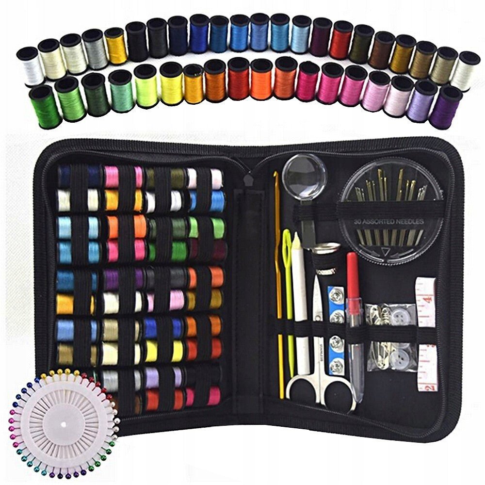 130er XL - Nähset Reiseset Nähzubehör Set Nähzeug Nähkästchen Nähen Anfänger Reise - Easy2sell - Deluxe
