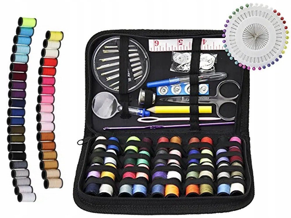 130er XL - Nähset Reiseset Nähzubehör Set Nähzeug Nähkästchen Nähen Anfänger Reise - Easy2sell - Deluxe