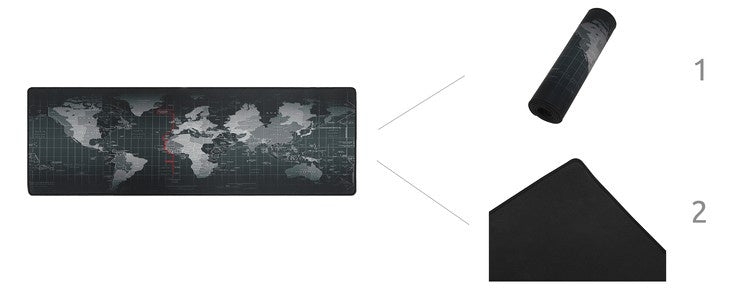 Graues Tastatur- und Mauspad