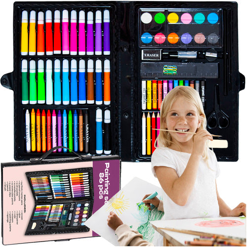 Malset im Koffer 86-tlg