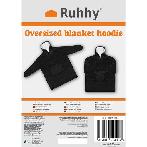 XXL-Sweatshirt - schwarze Decke