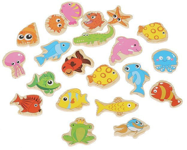 Spiel „Fische fangen“ für einen Magneten, 22-tlg.