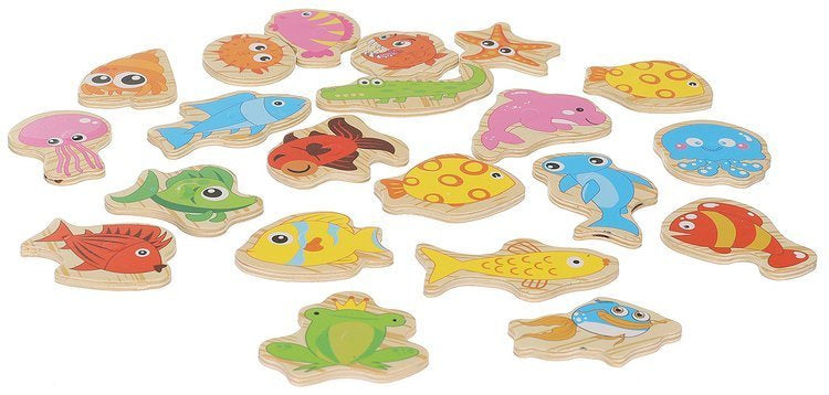 Spiel „Fische fangen“ für einen Magneten, 22-tlg.