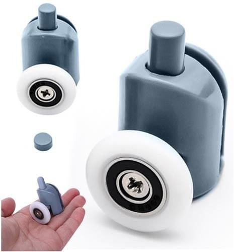 Duschkabinenrolle unten einzeln 23 mm für 4-6 mm Glas Kunststoff Nylon Edelstahl