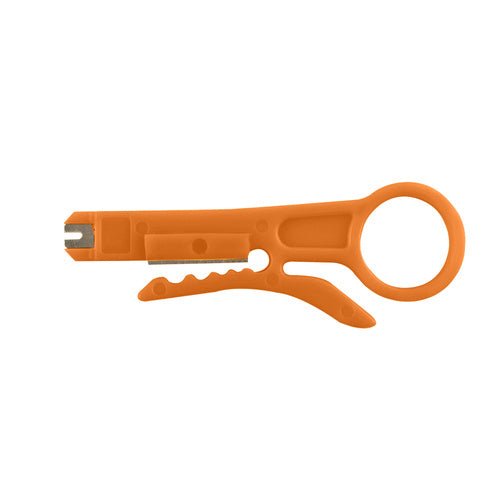 145 - tlg. Netzwerk - Kit mit Kabeltester und Werkzeug schwarz/orange - Easy2sell - Deluxe