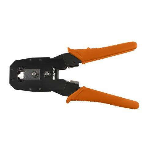145 - tlg. Netzwerk - Kit mit Kabeltester und Werkzeug schwarz/orange - Easy2sell - Deluxe