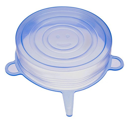 Silikondeckel,6 Dehnbare Silikondeckel, BPA Free Wiederverwendbar Silikon Abdeckung,Sicher und Gesund Universal Silikon-Frischhalte-Deckel für SchüSseln,TöPfe,GläSer,Dosen,Becher ISO
