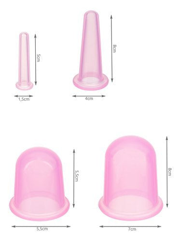 Chinesische Silikonbecher mit Massagegerät - Set