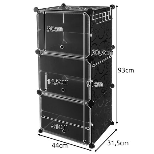 Modulares Schuhregal – 6 Ebenen