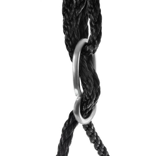 Storchennestschaukel, 100 cm, schwarz