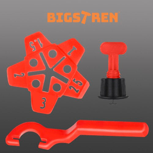 Fliesennivelliersystem 150 tlg 100 Clips 50 Sterne 2 Schlüssel für Fliesen Set