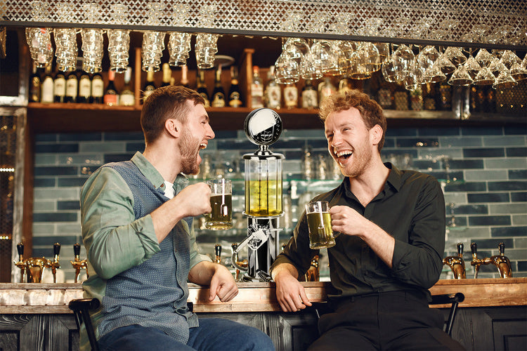 Getränkespender 1 l Zapfsäule Bier Wein Wodka Party Selbstbedienung ABS Chrom