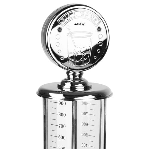 Getränkespender 1 l Zapfsäule Bier Wein Wodka Party Selbstbedienung ABS Chrom