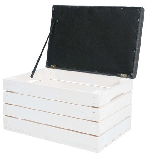 Hocker aus Holz - Truhe