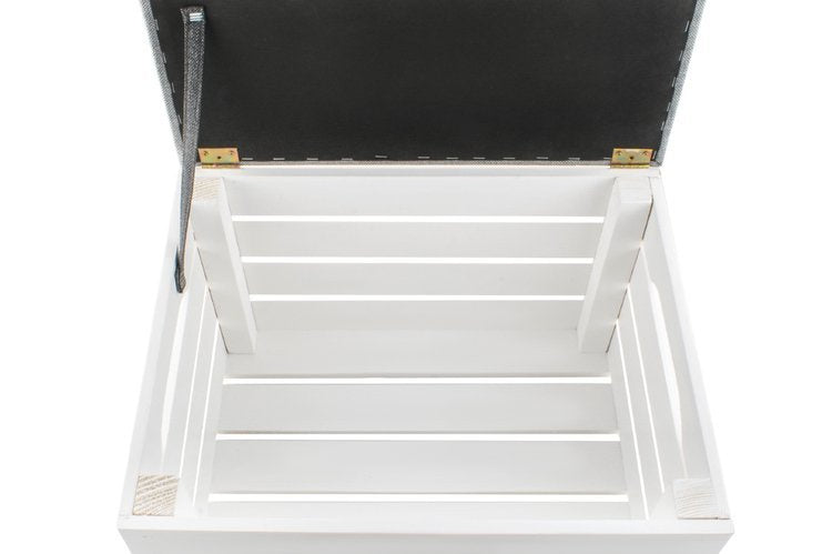 Hocker aus Holz - Truhe