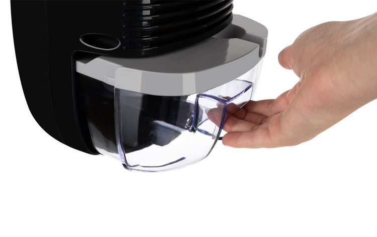 Luftentfeuchter 22,5 W schwarz 800 ml Peltier 300 ml Tag 9V mit Schlauch 1,45m