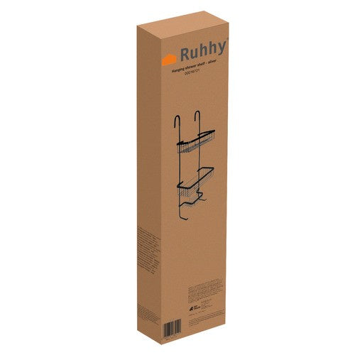 Hängendes Duschregal – Silber