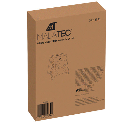 Klapphocker schwarz-weiß 39cm