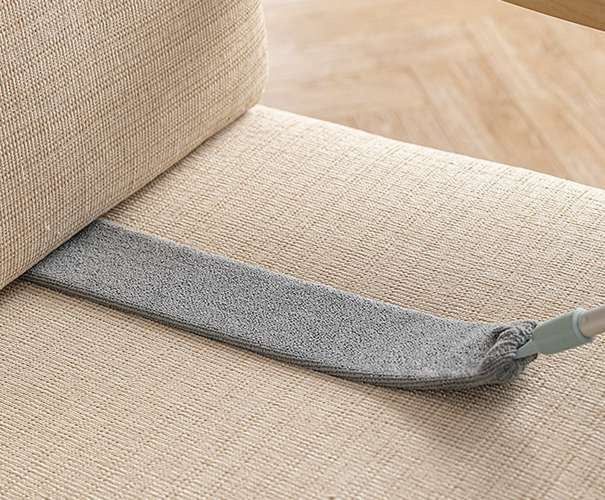Teleskop-Staubwedel 2in1 Mikrofaser Edelstahl 84-250 cm grau/silber flexibel