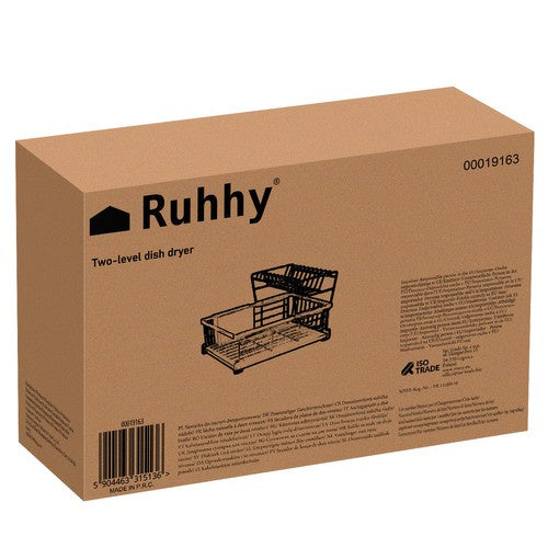 Ruhhy 19163 Geschirrtrockner mit zwei Ebenen