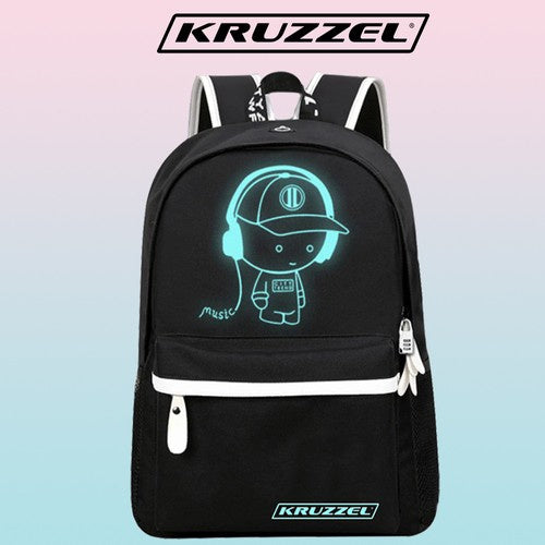 Kruzzel 19374 USB leuchtender Rucksack