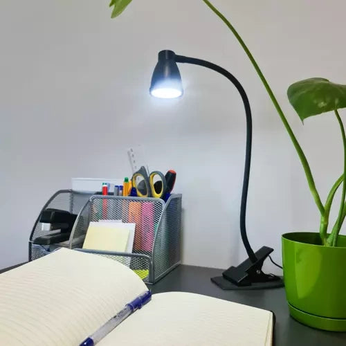 Schreibtischlampe mit Clip – schwarz Izoxis 19454