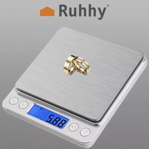 Ruhhy 19899 Digitale Küchenwaage 0,01 g - 500 g