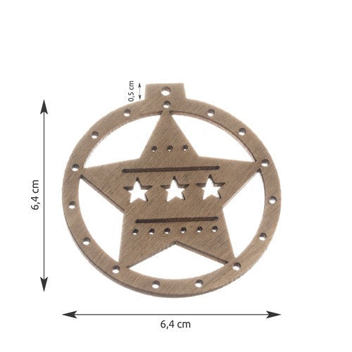 Ruhhy Weihnachtsbaumschmuck aus Holz, 10 Stück
