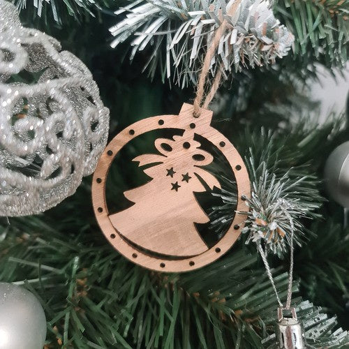 Ruhhy Weihnachtsbaumschmuck aus Holz, 10 Stück