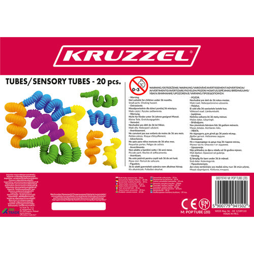 Sensorische Röhren/Röhren - 20 Stk. Kruzzel 19741