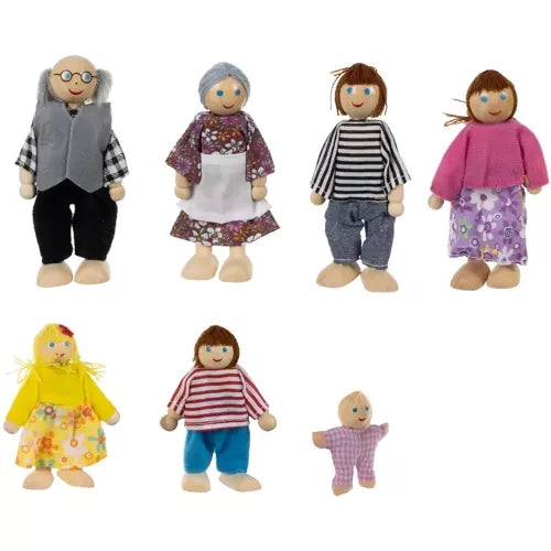 Miniaturpuppen - 7 Stück. Kruzzel 19764