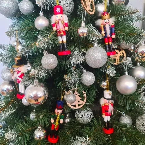 5 Stk. Nussknacker Weihnachten Christbaumschmuck Nussknackerfiguren Weihnachtlich 20358