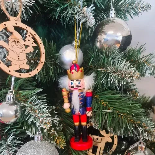 5 Stk. Nussknacker Weihnachten Christbaumschmuck Nussknackerfiguren Weihnachtlich 20358