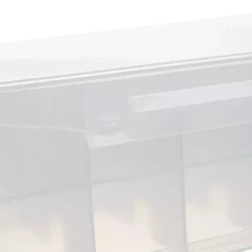 Auto-Koffer für 46 Spielzeugautos doppelseitig 46 Fächer Kunststoffbox PP klar