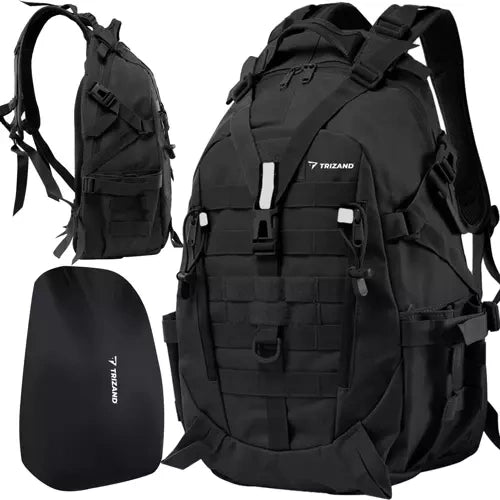 Trizand 20534 schwarzer Militär-/Wanderrucksack