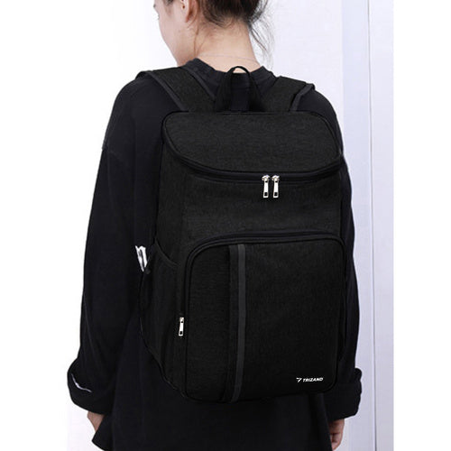 Thermorucksack 26L wasserdicht auslaufsicher Kühltasche Picknick Schwarz Camping