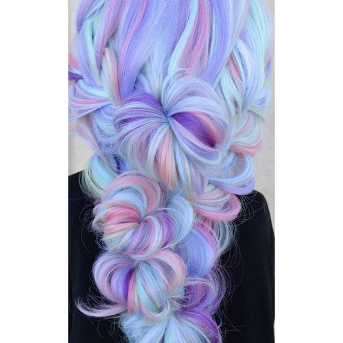 Kunsthaar Ombre Blau/Violett Soulima 21366