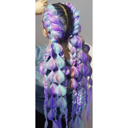 Kunsthaar Ombre Blau/Violett Soulima 21366