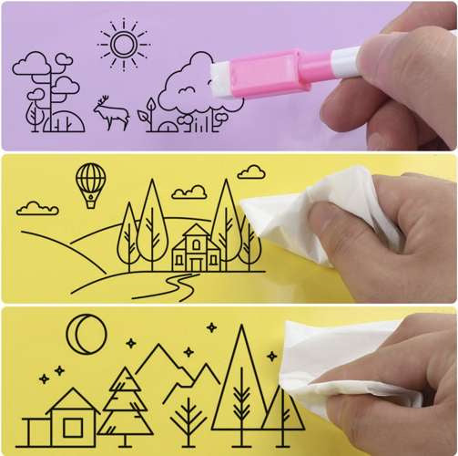 Trocken abwischbare Marker - 12er-Set Maaleo 21646